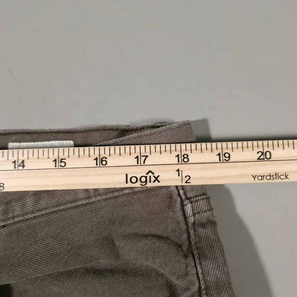 AYR The Slacker Pants Mens 36/32 Brownish Green Straight Leg Button Fly‎ Denim